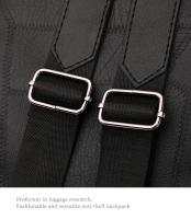 Mochila de trabajo de cuero PU suave para mujer, mochila de hombro cruzado de cuero negro vintage, mochila de viaje antirrobo para mujer - details 14