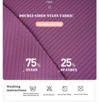 Sujetador deportivo de yoga para mujer SHINBENE con cuello alto y diseño de costilla para gimnasio y entrenamiento tipo Racerback con built in bra - details 2
