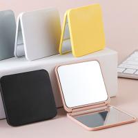 Mini espejo de mano de superficie lisa, espejo de maquillaje portátil cuadrado, espejo de bolsillo compacto de doble cara para mujer - details 4