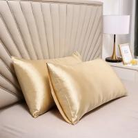 Funda de almohada 100% de seda, cubierta de pelo satinado sedoso, cómoda, decoración del hogar, venta al por mayor - details 2