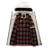 Chaqueta de Carcasa Suave para Exteriores 2024 A Prueba de Viento, Impermeable, Talla Grande, Color Sólido, con Capucha, Ligera - details 3