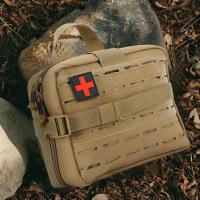 Bolsa médica táctica Molle, bolsa de primeros auxilios ligera, cinta mágica, riñonera táctica para chaleco de correas MOLLE, mochila, cinturón, paquete - details 1