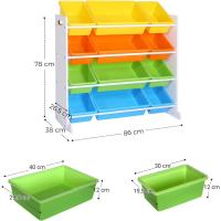 Organizador de Juguetes y Libros 12 Cajas de Color para Habitación Infantil Muebles y Organización - details 4