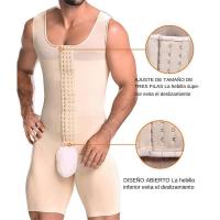 Camiseta interior para abdomen y pierna moldeadora de cuerpo para hombre - details 2