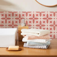 Pegatinas de Pared de Ladrillo Rosa 10pcs Set Impermeable para Balcón Terrazzo Cocina - details 5