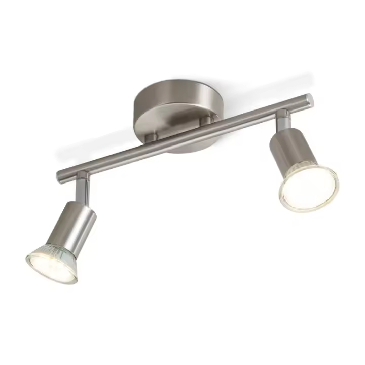 CBJKTX 2 Focos de techo modernos para pasillo GU10 330 °   Acero inoxidable giratorio para sala de estar dormitorio (sin bombilla) - 1