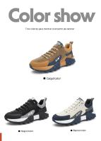 Zapatillas deportivas de lujo para hombre, zapatos informales para correr, zapatillas gruesas, nuevo diseño - details 6