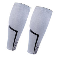 Manguitos protectores de pantorrilla para correr, calentadores de piernas para ciclismo y fútbol, equipo deportivo transpirable de compresión, espinilleras elásticas, 1 par - details 14