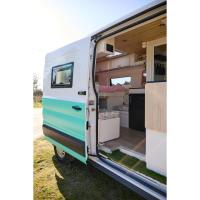 Colchón plegable viscoelástico con cierre y asa 120 x 190 x 10 cm con espuma D25 extra firme en loneta premium gris para furgonetas, viajes o invitados - details 27