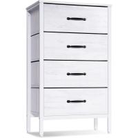 Cómoda con 6 cajones de tela, cómoda de dormitorio blanca, mueble de almacenamiento, muebles de dormitorio, cómoda para cocina, oficina, pasillo, mueble de TV con cajones - details 11