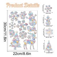 Pegatina De Ventana Anticolisión Suncatcher Arcoíris Gato Estrellas Luna Decoración De Navidad PVC Moderno Para Baño Y Vidrio - details 0