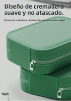 Bolsa de Almacenamiento para Cosméticos con Espejo LED de un Lado, Recipiente de Almacenamiento con Espejo Iluminable de Alta Elegancia y Ecológica, con Divisores y Diferentes Tonos de Luz - details 4