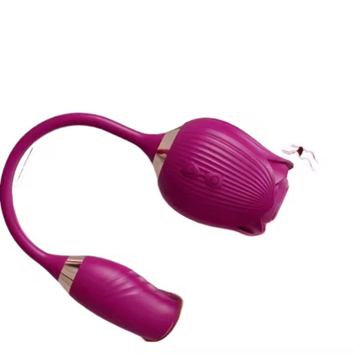 Vibrador de Lengüaje Potente Estimulador de Clítoro y Pezón Diversión Adulta 2 en 1 - 1