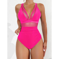 Bañador negro de una pieza para mujer, traje de baño de realce con Control de barriga, Tankini de una pieza - details 30