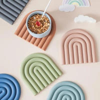 Mantel de Mesa de Silicona Arcoiris Soporte Resistente al Calor para Ollas Calientes - details 2