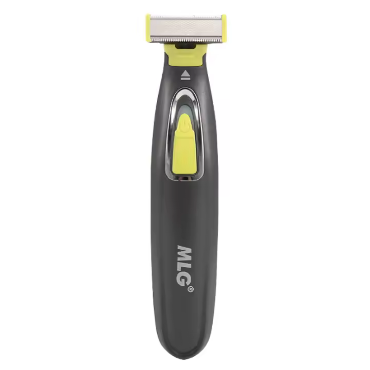 Afeitadora eléctrica para cara y cuerpo para hombres, máquina de afeitar lavable, recortadora de barba y cuerpo, bola seca húmeda, recargable - 1