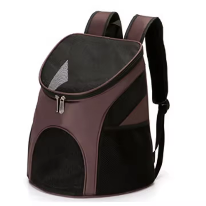 Bolsa de transporte para gatos, plegable, doble hombro, portátil, productos para mascotas, mochila transpirable de viaje al aire libre, venta directa de fábrica - 1