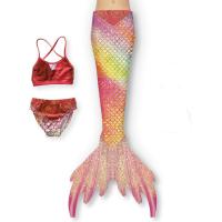 Traje de baño de sirena traje de baño para niños nueva niña traje de princesa de sirena cola de sirena traje de rendimiento para niños - details 5