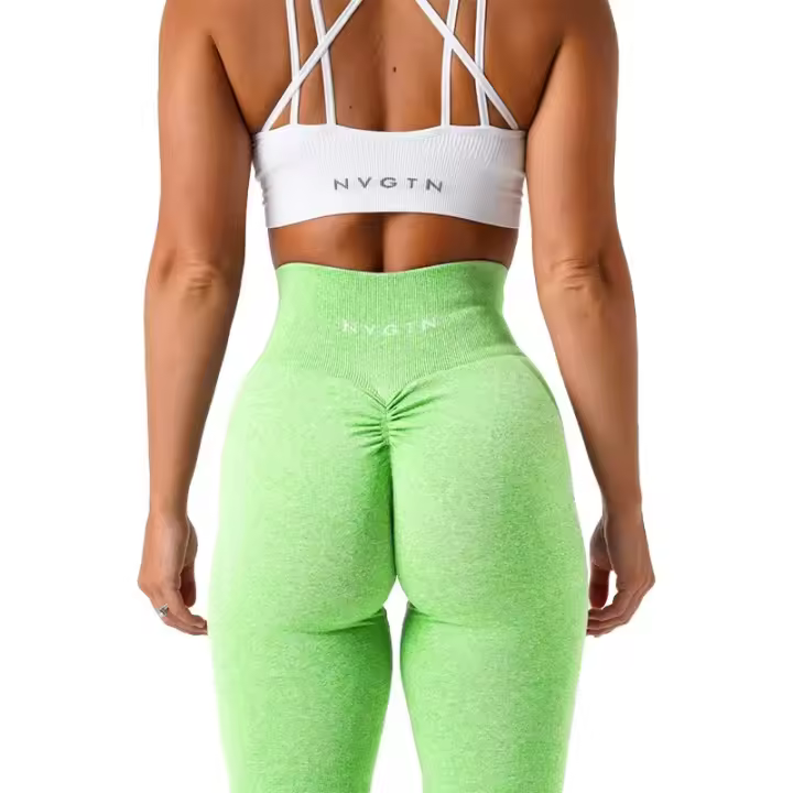 NVG Leggings sin costuras para mujer, leggings de entrenamiento suaves, Three by Fiess, pantalones de yoga - 1
