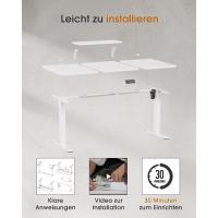 Escritorio de Pié Ajustable en Altura 120x60cm Monitoreo Incluido Armario de Almacenamiento para Hogar y Oficina - details 32