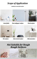 Espejo acrílico autoadhesivo para pared, pegatina para decoración del hogar, sala de estar, baño, 4 piezas - details 10