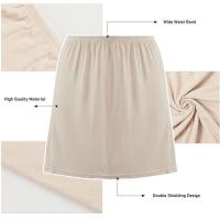 Enagua de falda de satén para mujer, ropa interior cómoda, vestido de verano - details 0