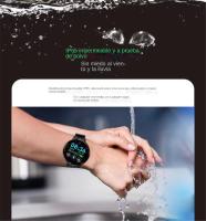 Reloj inteligente deportivo para hombres: pantalla redonda, podómetro, notificaciones, monitor de frecuencia cardíaca y sueño. - details 5