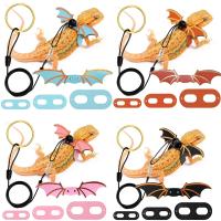 Correa Ajustable para Reptiles Diseño de Alas de Batido Cuerda de Tracción de Cuero Suave - details 4