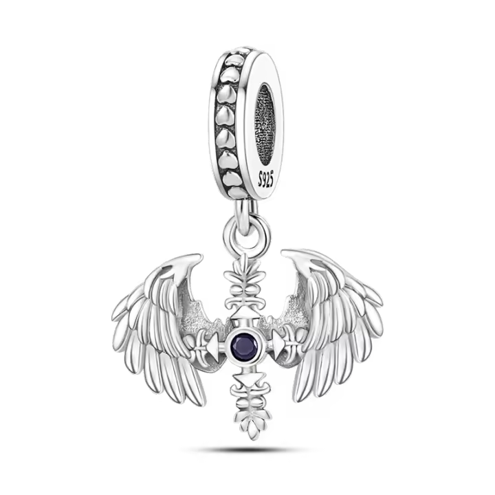 Ley Vie Angel Love Boy - Cuentas de plata para mujer, collar de 3 mm, pulsera original, joyería DIY - 1