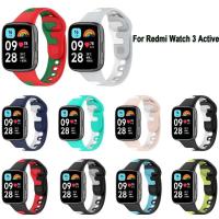 Aplicable a la correa de silicona 3 Watch, reemplazo de pulsera de dos colores para Redmi Watch3 Active - details 3