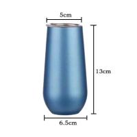 Vaso de champán de acero inoxidable de 6oz con tapas, copa de vino, copa de cerveza, regalo de taza para fiesta de boda y Festival - details 3
