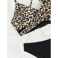 Bikini de mujer con estampado de leopardo, traje de baño sexy individual, conjunto de dos piezas - details 7
