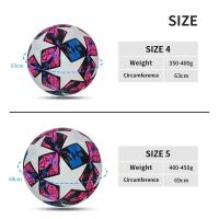 Balón de Fútbol Profesional Tamaño 5 Entrenamiento al Aire Libre sin Costuras de Material PU de Alta Calidad - details 1