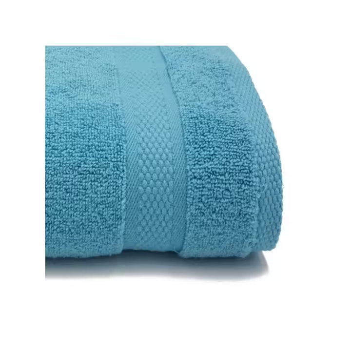 Toalla de baño, Aguamarina,100% rizo de algodón, suave, absorbente, tocador, lavabo, ducha, sábana Premium - 1