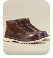 Botas cortas de caña alta casual retro zapatos de cuero de moda de piel de vaca botas de herramientas - details 7