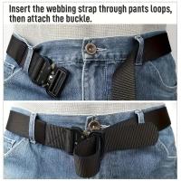 Cinturón táctico para hombre para caza al aire libre, cinturón multifuncional para combate y supervivencia, cinturón deportivo de nailon de lona de alta calidad para hombre - details 7