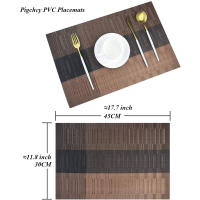 4 piezas de almohadillas tejidas a rayas, posavasos para paleta, tapete de mesa Napperon - details 2