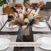 Arreglos de flores artificiales para decoración del hogar, hierba de Pampas seca Natural para centros de mesa, florero, 100 piezas - details 5