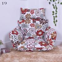 Funda de Cojín de Silla de Huevo Colgante de Color Sólido Floral y Estriado + Funda de Almohada de Exterior (Sin Relleno) para Jardín Lounger - details 21