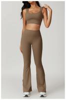 Ropa interior deportiva con espalda cepillada para mujer, sujetador de Yoga antigolpes, camisetas sin mangas transpirables de secado rápido para correr, entrenamiento, ocio y Fitness - details 9
