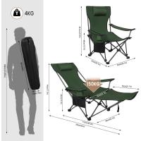 Juego de 2 Sillas de Camping Sillas Plegables, Silla de Acampada Portátil, Ligera para Picnic, Playa, Jardín, Pesca, con Portavasos, Gris - details 27