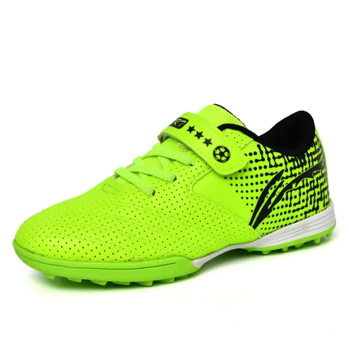 Zapatos de Fútbol para Niños Botas de Fútbol TF de Cuero Antideslizante - 1