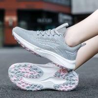 Nuevo 2025 zapatos deportivos de malla tejidos para correr en la parte superior de las mujeres precio bajo de marca - details 5