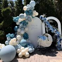 Kit de Arco de Globos Azules Decoración de Cumpleaños Feliz Suministros de Fiesta de Boda - details 4