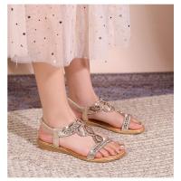 Sandalia Plana Mujer 2025 con Zarcillos Brillantes - Diseño Transpirable Boho Chic,Zapatos de Verano Cómodos para Playa y Fiesta,Moda Elegante Primavera-Verano - details 16