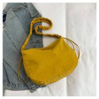 Bolso de hombro plisado de nailon a la moda, bolso cruzado con cordón de estilo coreano de Color sólido, bolso de mano ligero de gran capacidad para niñas - details 18
