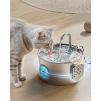 Fuente para Gatos Acero Inoxidable: Bebedero Gatos Automatico - Fuente Gatos 2.2L - Fuente de Agua para Gatos Súper Silenciosa - Dispensador de Agua para Gatos y Perros - con 6 Filtros + 3 Esponjas - details 2