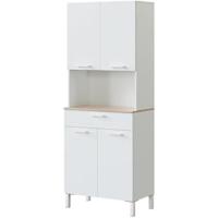 Mueble Auxiliar de Cocina Kira 2 Puertas + 1 Cajón Acabado Blanco Artik y Roble Canadian - details 7