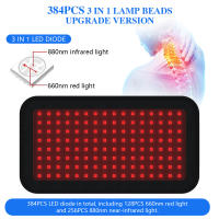 Cinturón de Terapia con Luz Infrarroja KTS Flexible y Portátil para Alivio del Dolor con 128 Lámparas Diodos Profunda Terapia (660nm+830nm+880nm) - details 0