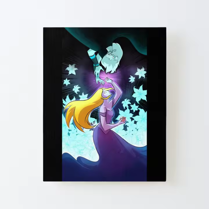 Ilustración Hades y Perséfone Lienzo Impreso Marco de Kit DIY 40x50cm - 1